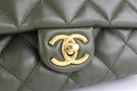 chanel khaki bag|Chanel bag dimensions.